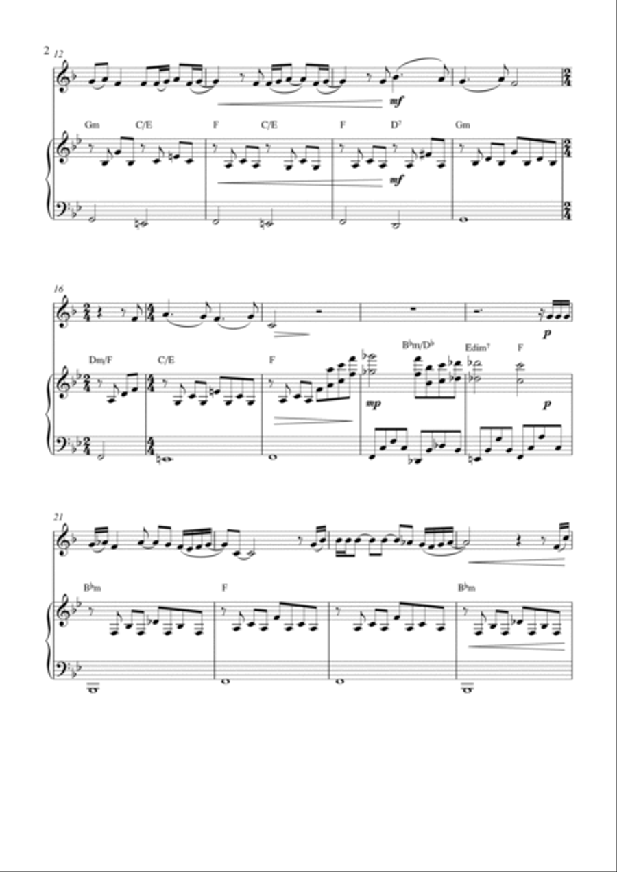 Je Veux Te Dire Adieu Je Veux Te Dire Adieu Horn scores gallery preview page 2