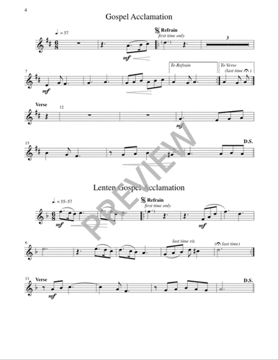 Mass of Joy and Peace - Woodwind edition Flute scores gallery preview page 12
