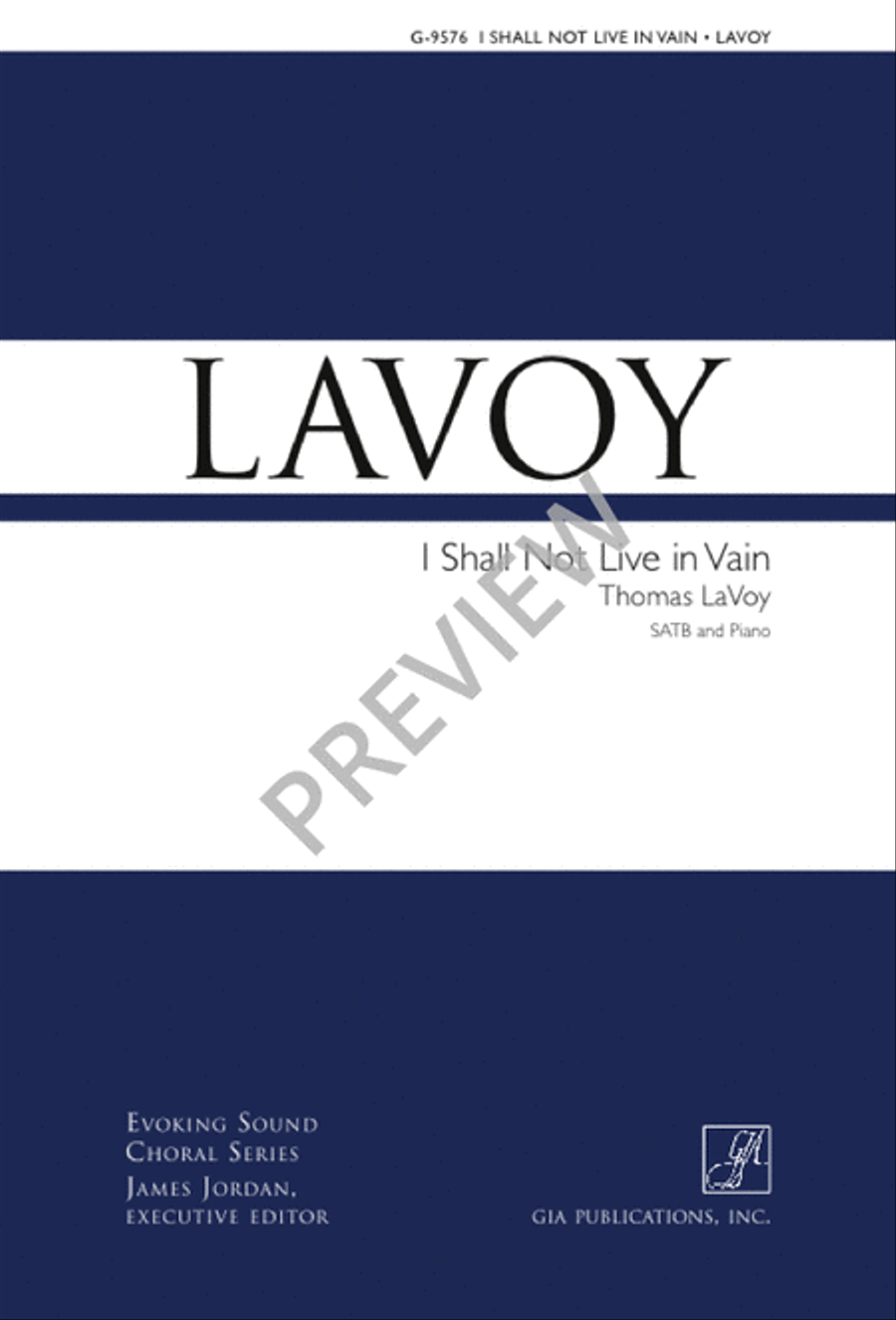 I Shall Not Live in Vain 4-Part scores gallery preview page 2