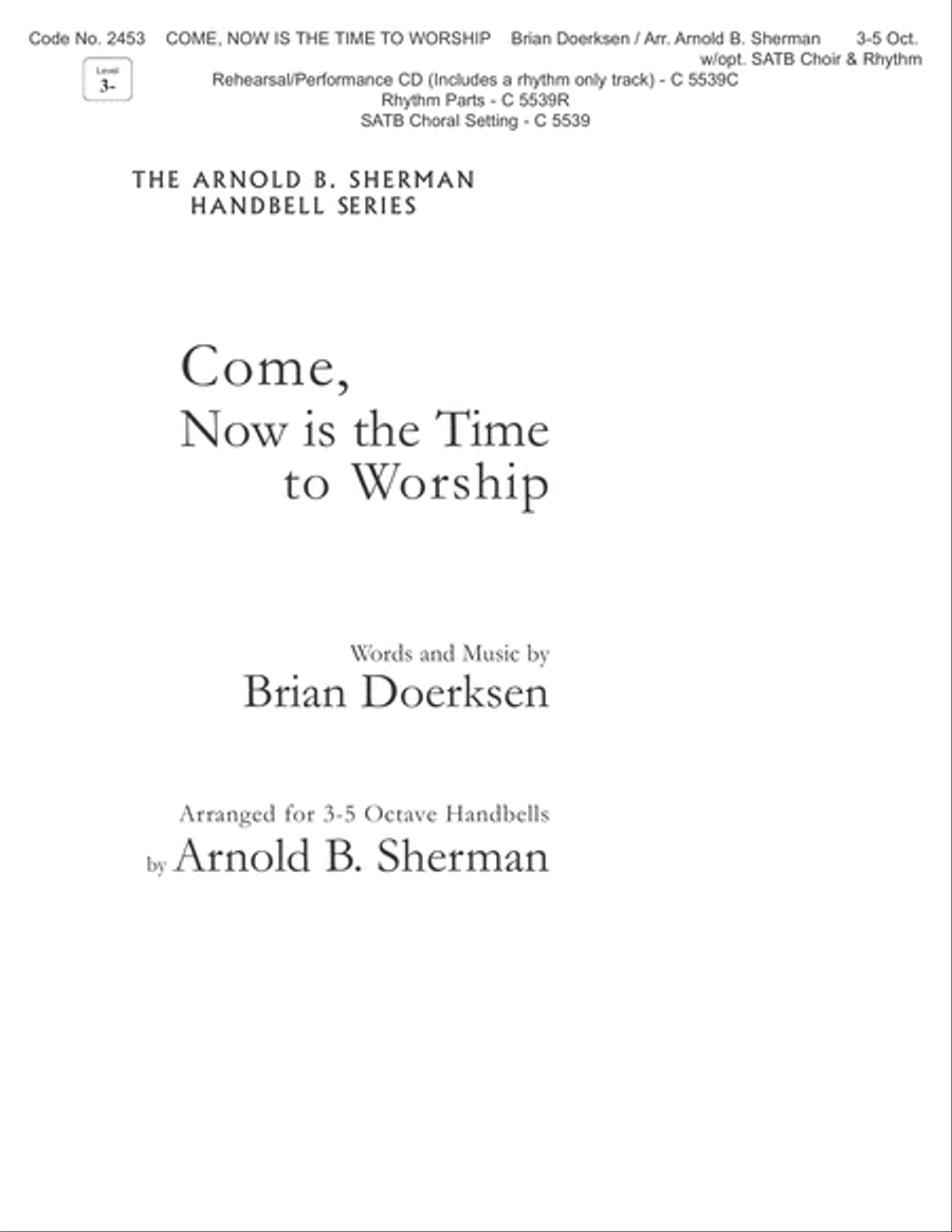 Come, Now Is the Time to Worship 5-Octaves scores gallery preview page 1