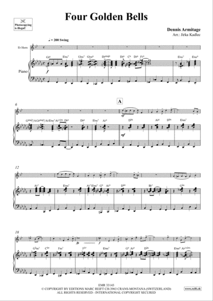 Four Golden Bells Horn scores gallery preview page 4