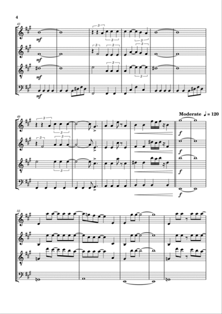 Magical Mystery Tour Woodwind Quartet scores gallery preview page 5