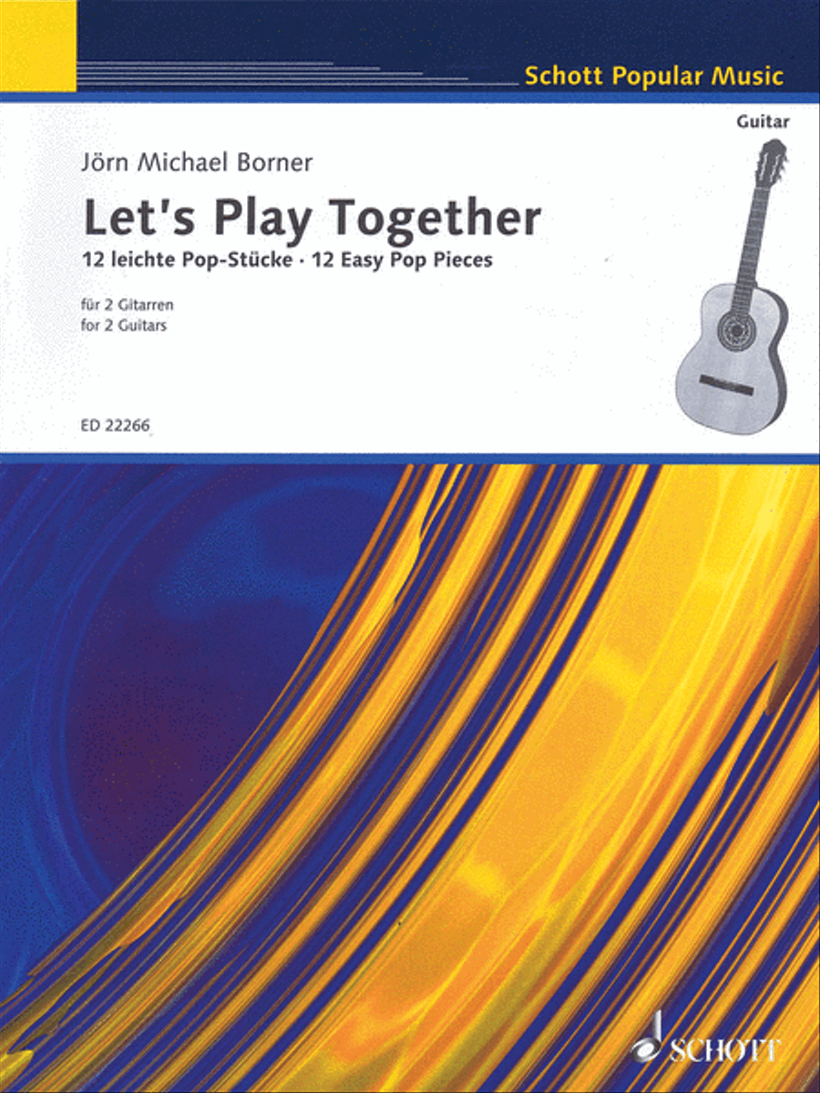 Let's Play Together: 12 Easy Pop Pieces for 2 Guitars Electric Guitar scores gallery preview page 1