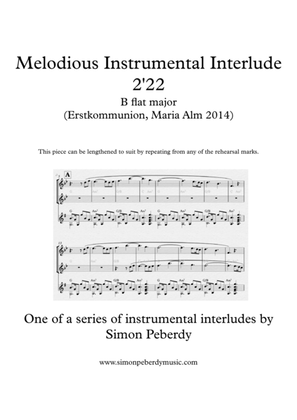 Book cover for Instrumental Interlude 2'22 for 2 flutes, guitar and/or piano by Simon Peberdy