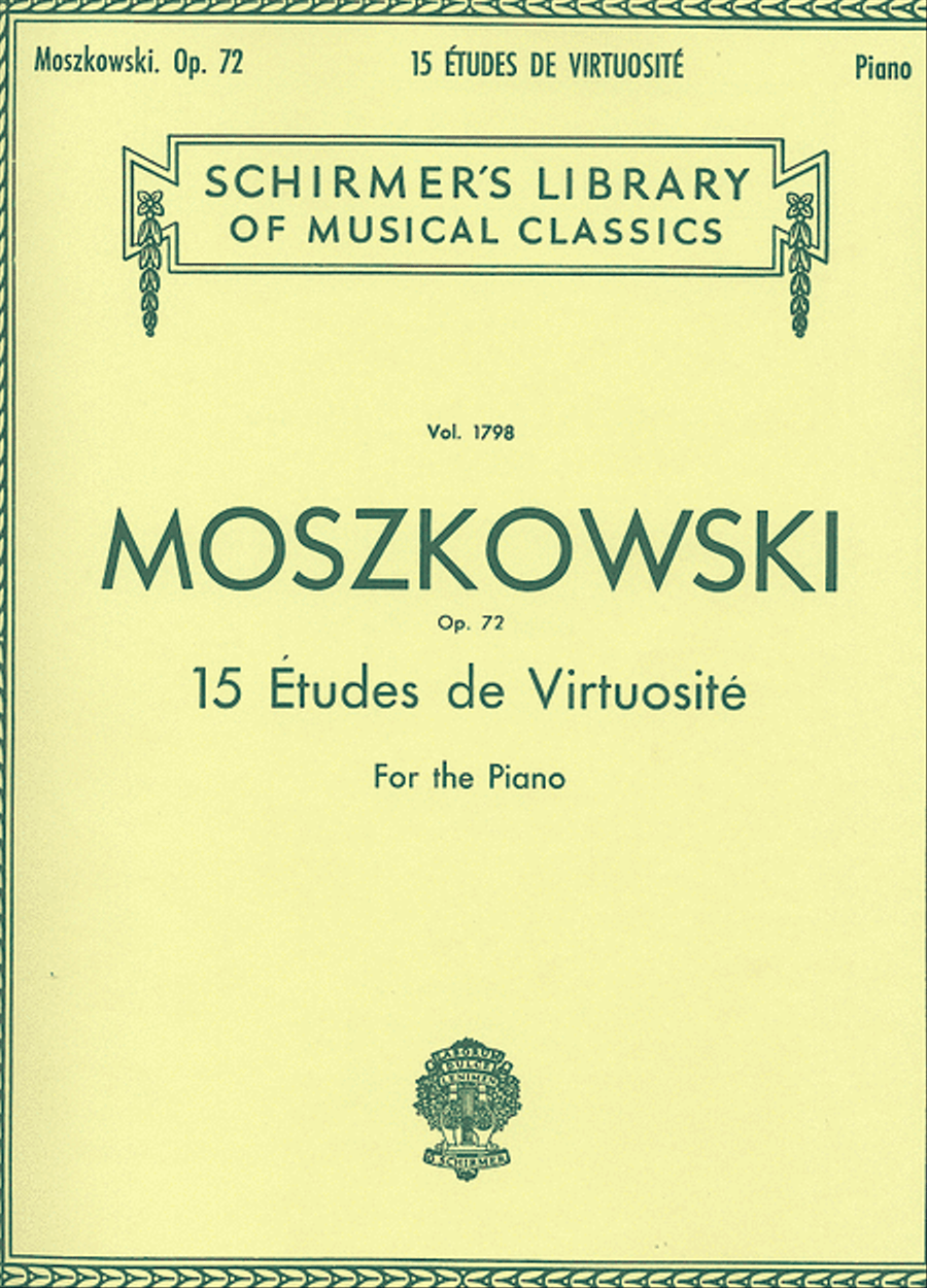15 Etudes De Virtuosité, Op. 72 Piano Method scores gallery preview page 1