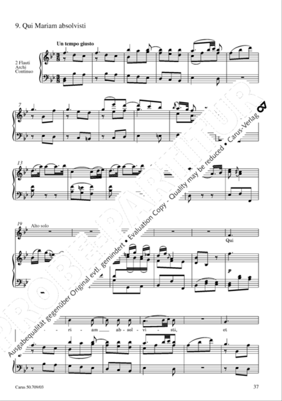 Requiem in E flat major 4-Part scores gallery preview page 38
