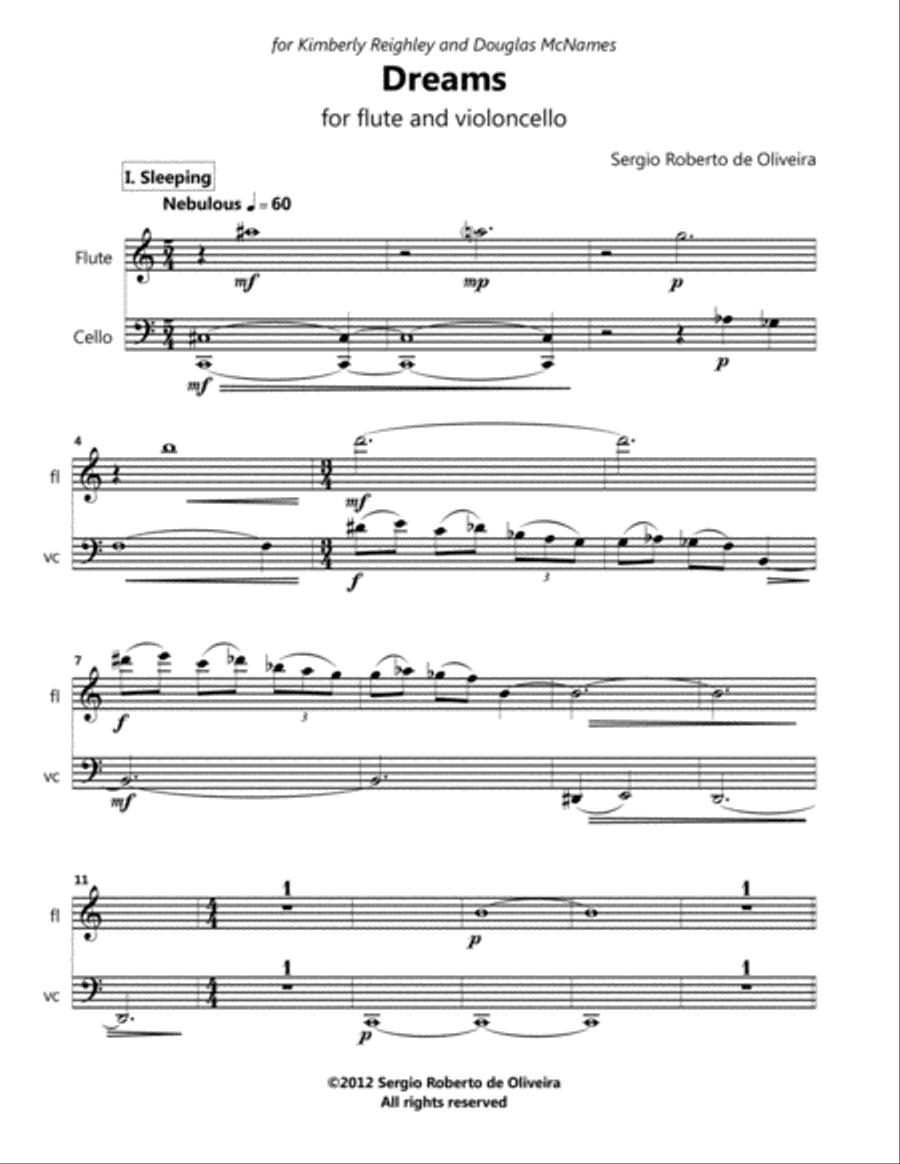 Dreams Flute scores gallery preview page 4