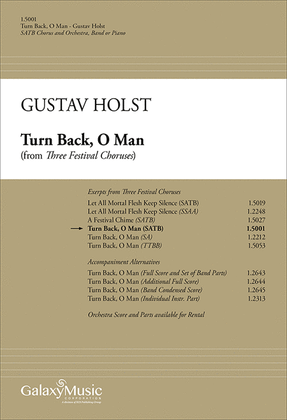 Three Festival Choruses: Turn Back, O Man (Choral Score)