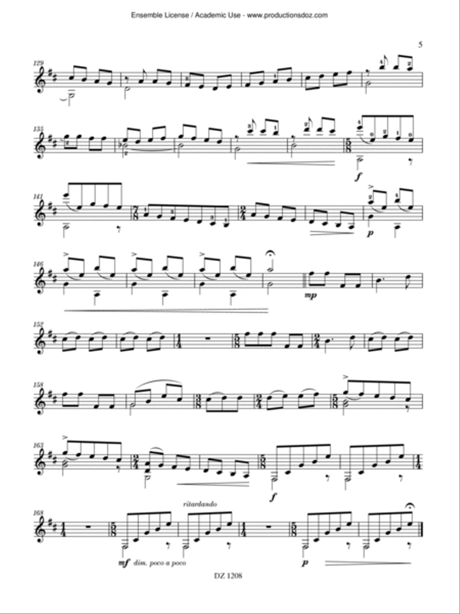 Sonatina Lauriana Classical Guitar scores gallery preview page 5