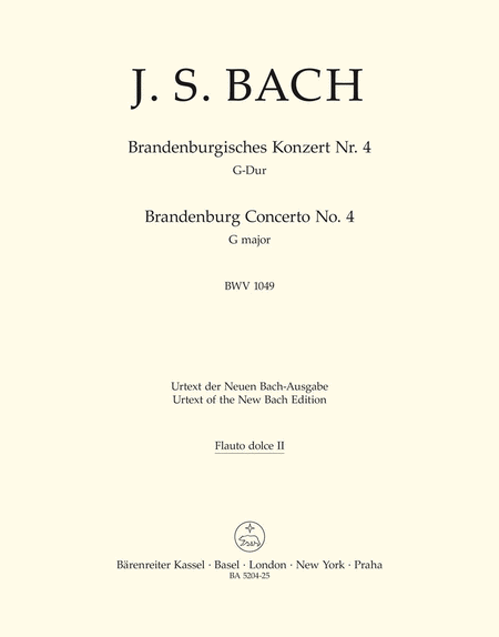 Fourth Brandenburg Concerto