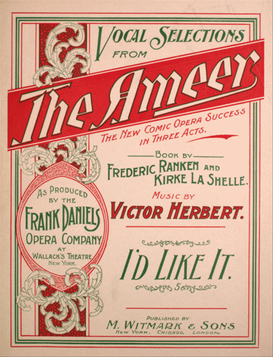 Entrance and Song. I'd Like It. (Ameer and Chorus) Choir scores gallery preview page 1