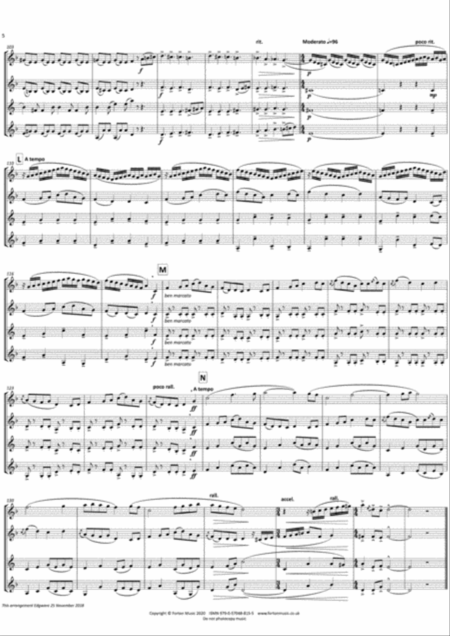 Fantasia on a West-country Tune Set of Parts scores gallery preview page 6