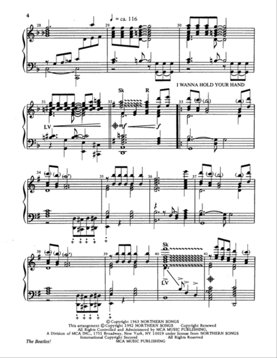 The Beatles! 5-Octaves scores gallery preview page 4