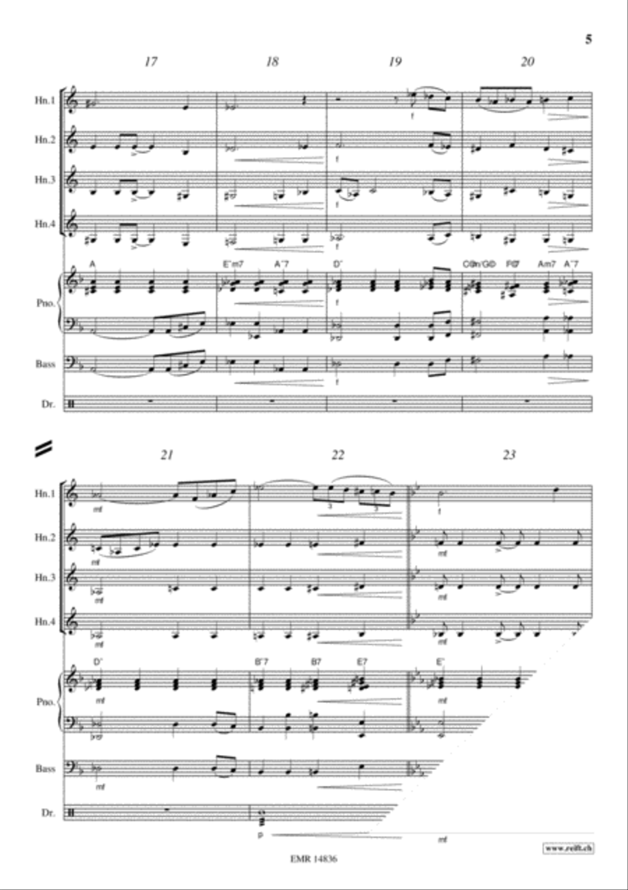 Bess, You Is My Woman Now Horn scores gallery preview page 5