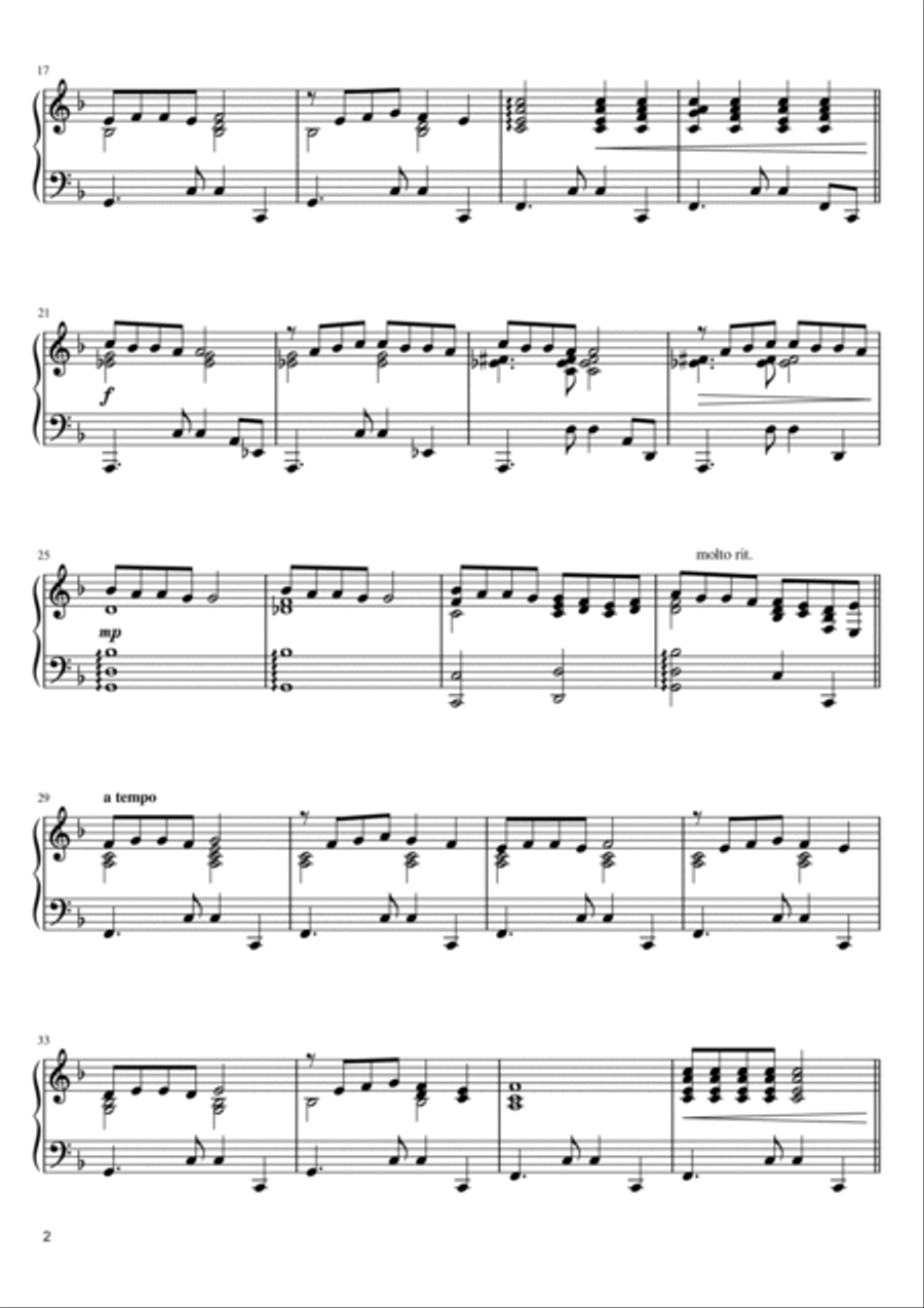 Strangers In The Night Piano Solo scores gallery preview page 2