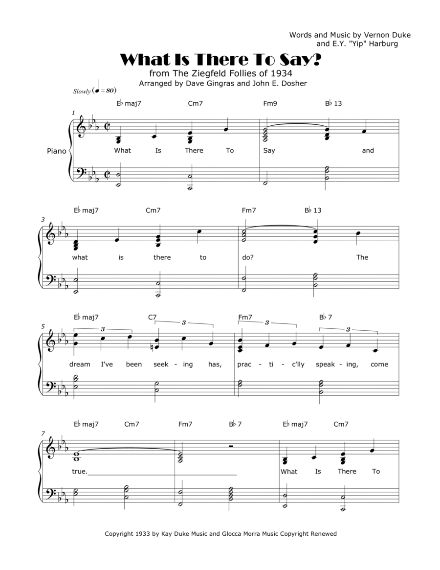 What Is There To Say Voice scores gallery preview page 1