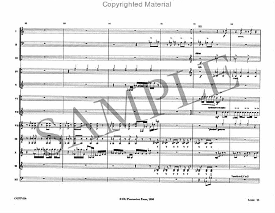 The Phantom Dances Percussion Ensemble scores gallery preview page 14