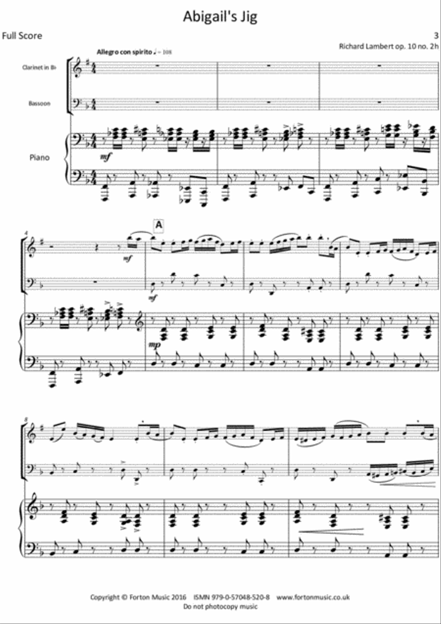 Cameos Bassoon scores gallery preview page 2