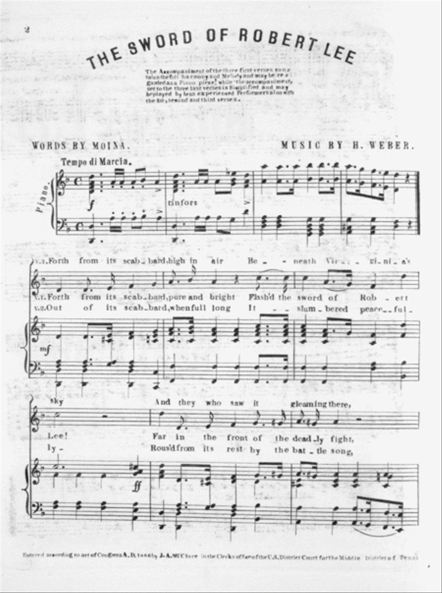 The Sword of Robert Lee Voice scores gallery preview page 2