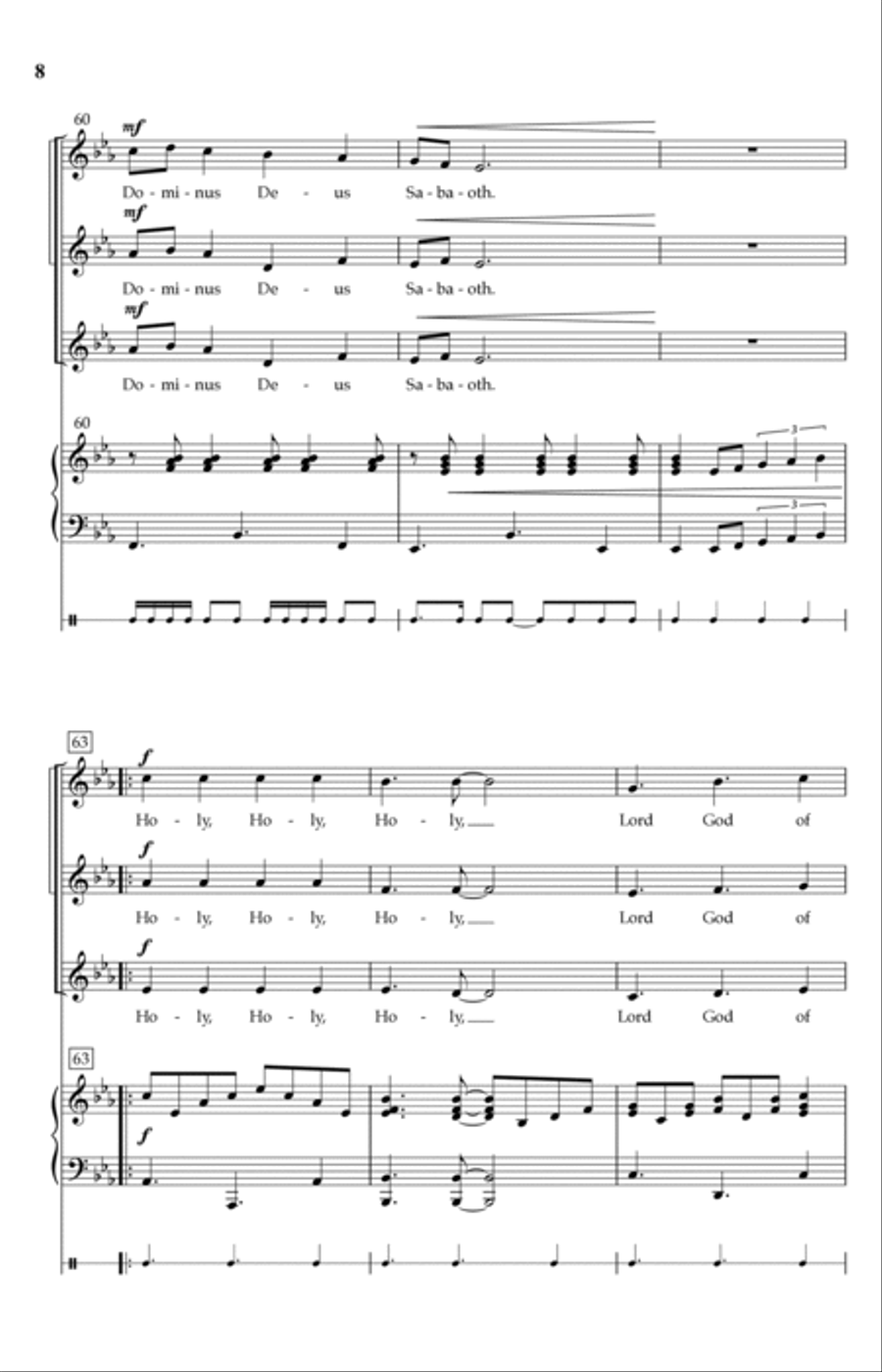 Benedictus & Sanctus (from Missa Brevis) SSAA scores gallery preview page 6