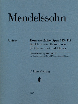 Book cover for Concert Pieces Op. 113 and 114
