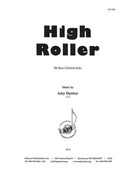 High Roller - Solo Bb Bass Clarinet