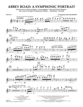 Book cover for Abbey Road - A Symphonic Portrait - Flute 1