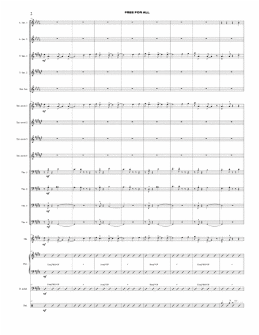 Free For All Free For All Jazz Ensemble scores gallery preview page 6