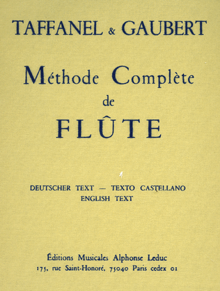 Book cover for Méthode Complete de Flute