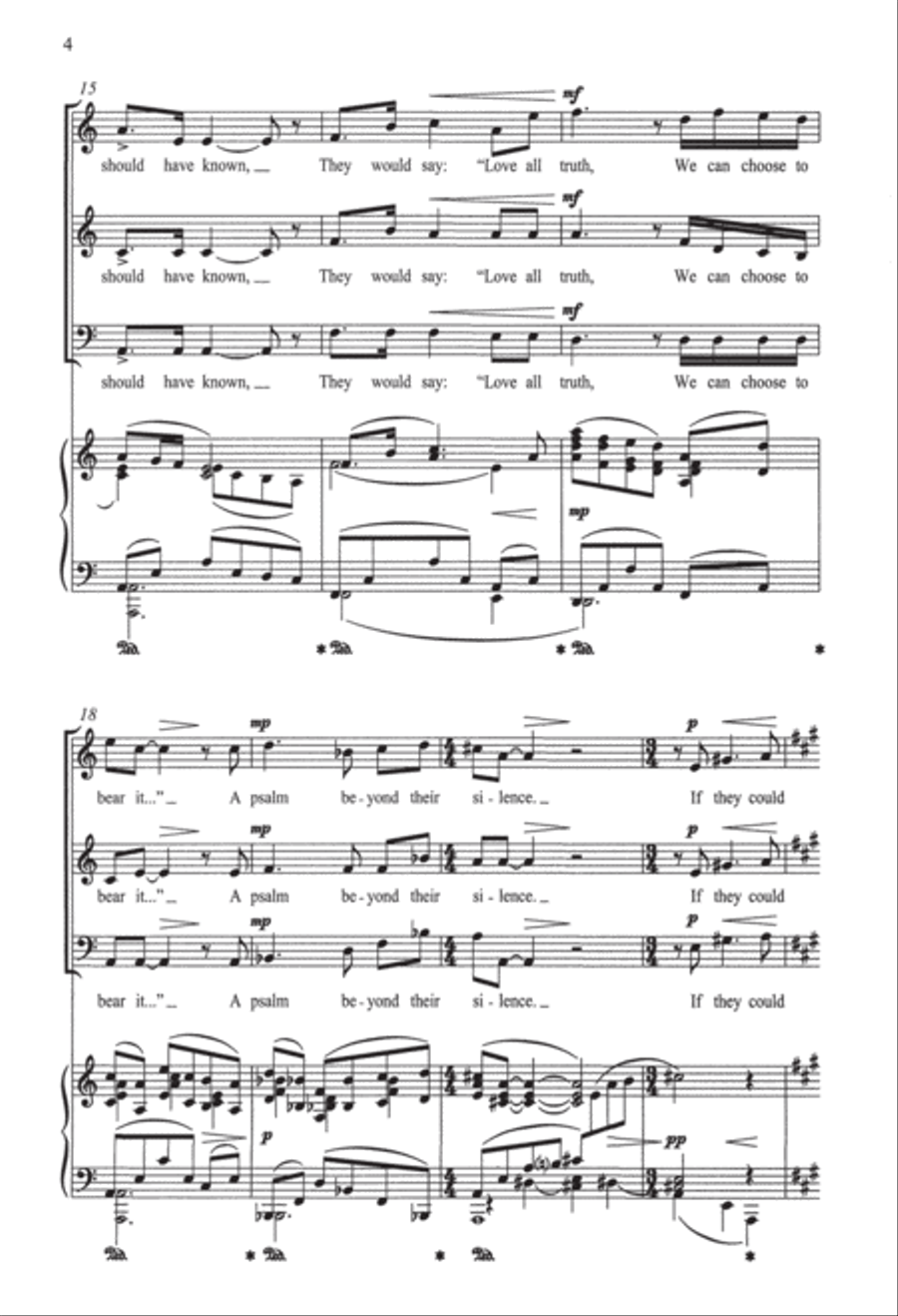 A Psalm Beyond the Silences 3-Part scores gallery preview page 3