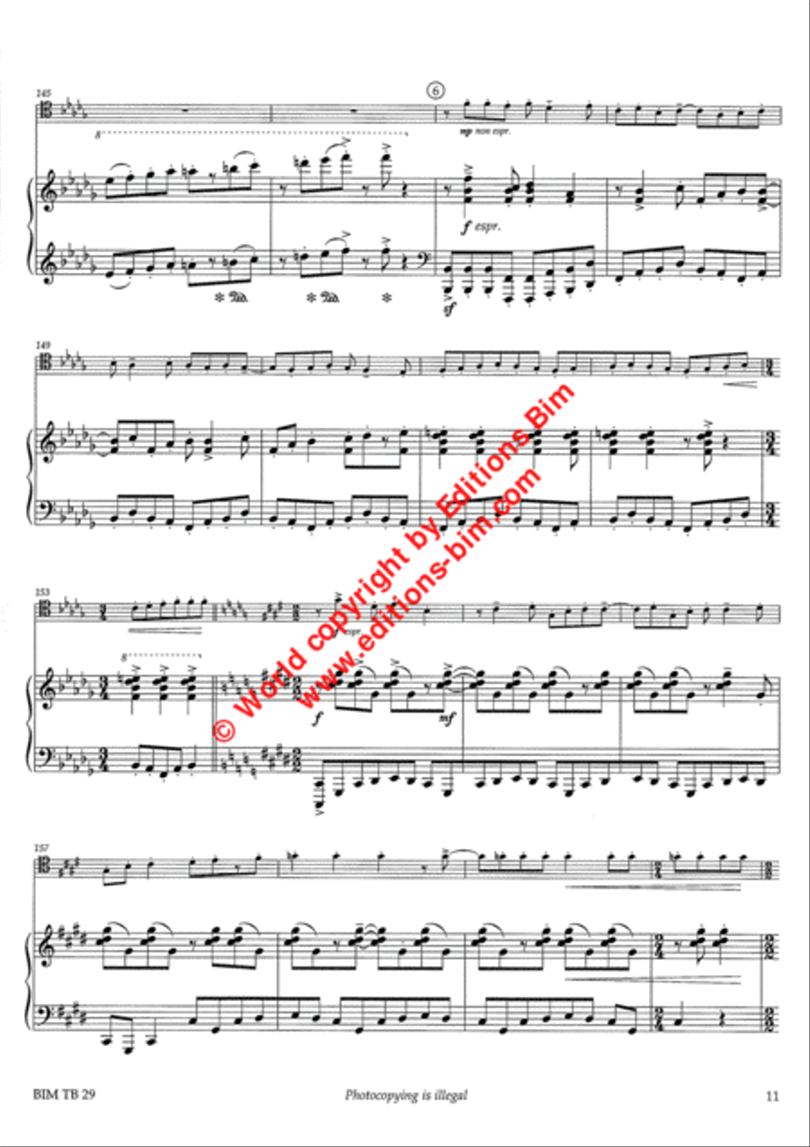 Sonata “At the end of the century Piano Accompaniment scores gallery preview page 6