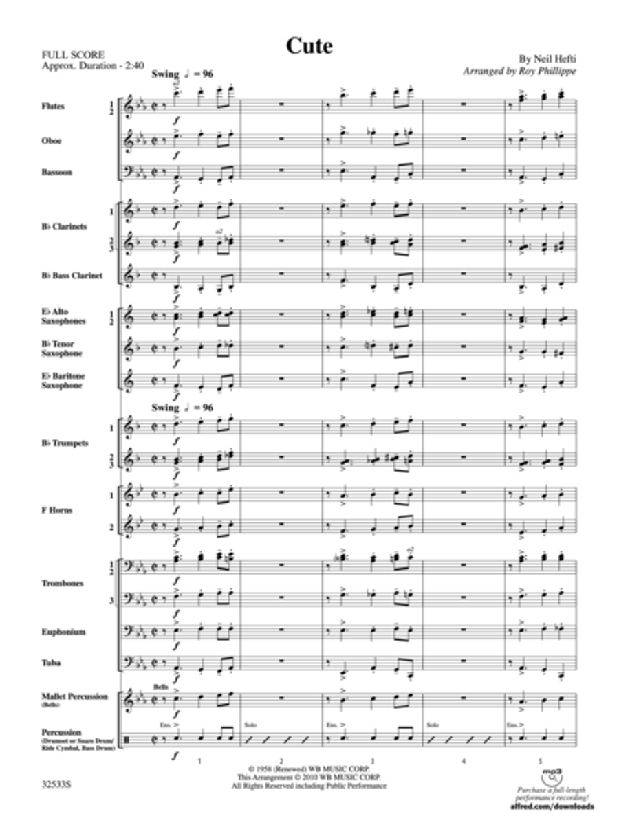 Cute Concert Band scores gallery preview page 2