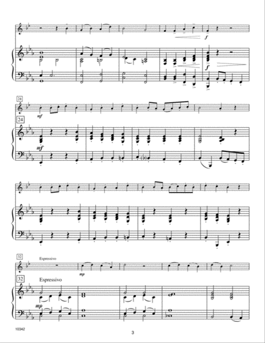 Kendor Recital Solos - Horn In F - Solo Book with MP3s Horn Solo scores gallery preview page 3