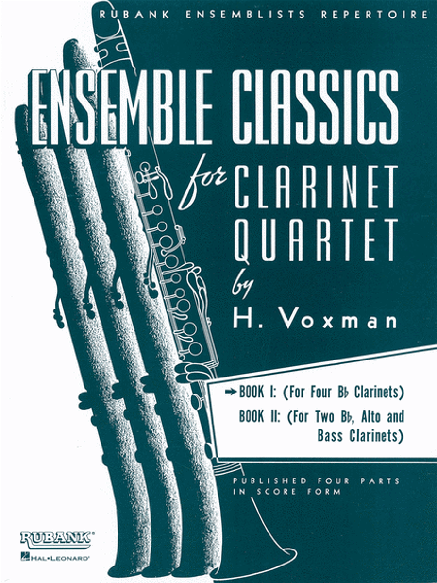 Ensemble Classics Series for Clarinet Quartet - Book I Clarinet Quartet scores gallery preview page 1