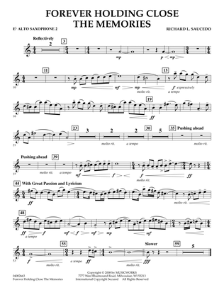 Forever Holding Close the Memories - Eb Alto Saxophone 2