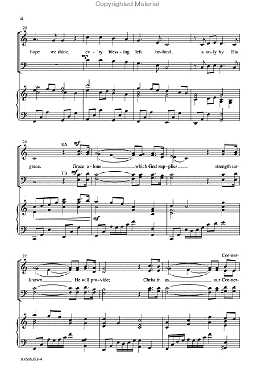 Grace Alone 4-Part scores gallery preview page 4