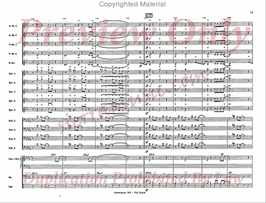 Intermission Riff Jazz Ensemble scores gallery preview page 14