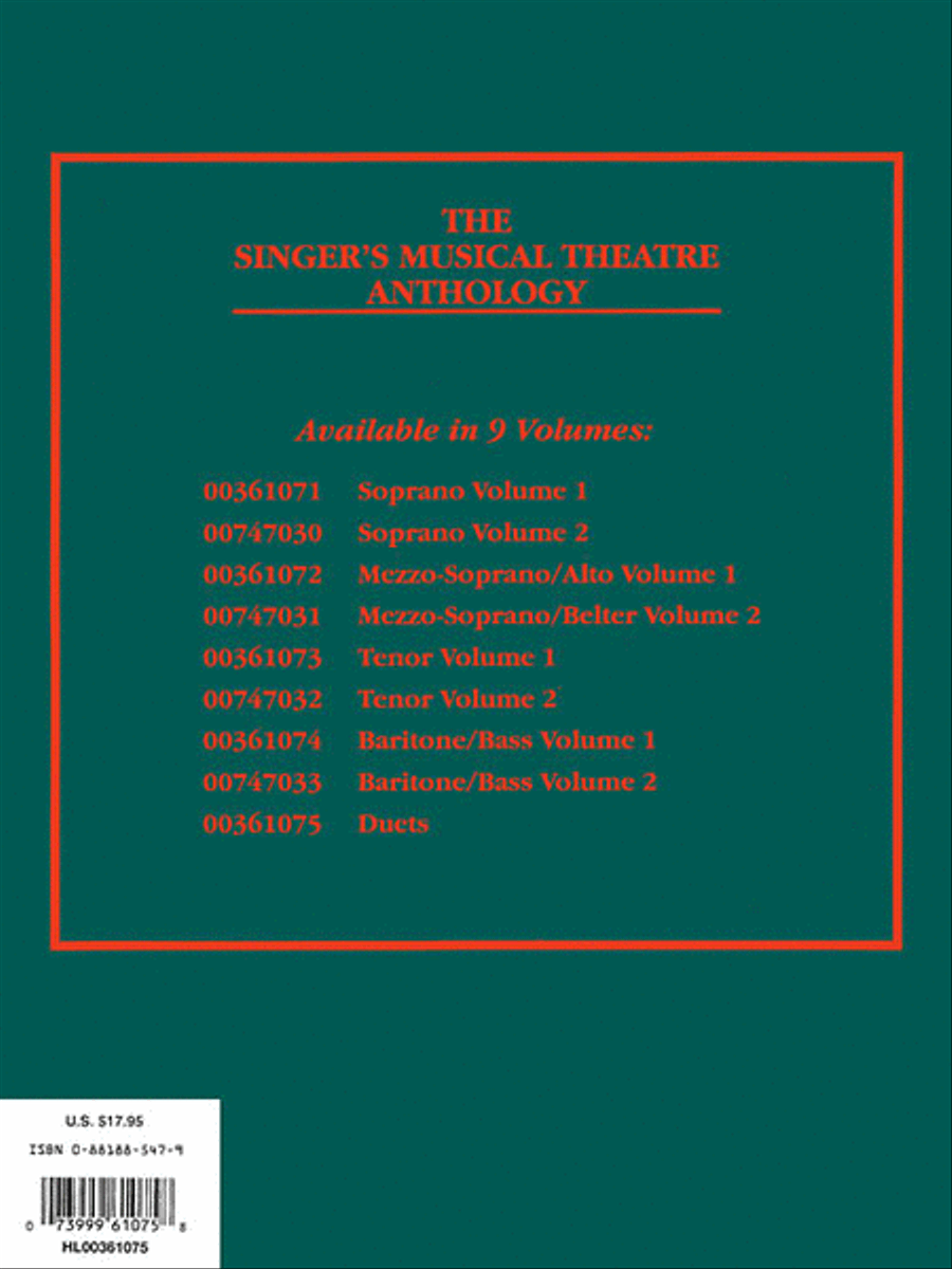 The Singer's Musical Theatre Anthology Piano scores gallery preview page 3