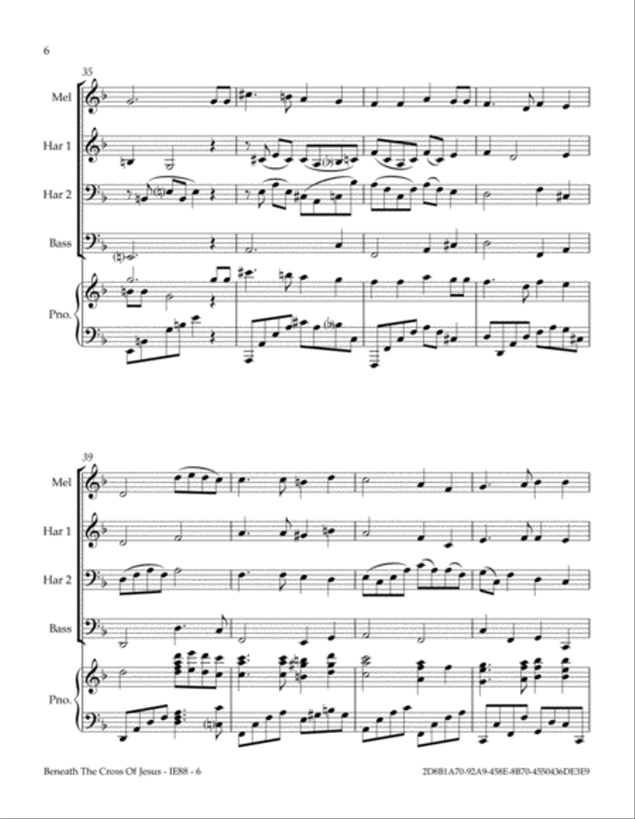 Beneath The Cross Of Jesus (Any Size Church Orchestra Series) Small Ensemble scores gallery preview page 6