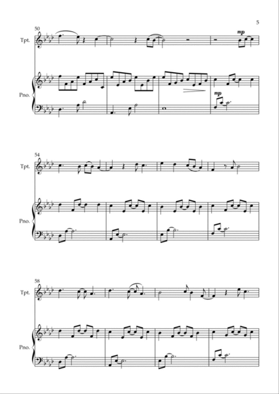 All Of Me All Of Me B-Flat Trumpet scores gallery preview page 5