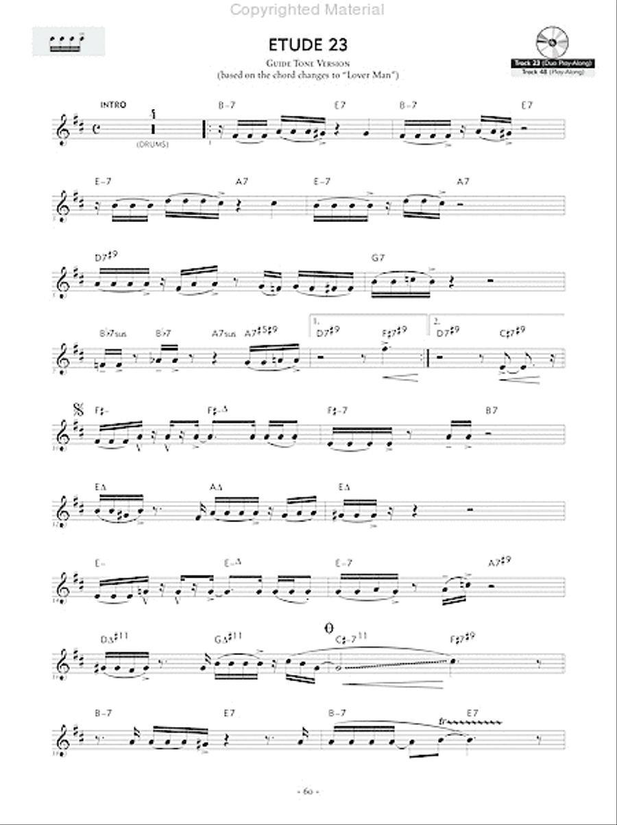 Reading Key Jazz Rhythms -- Clarinet Clarinet scores gallery preview page 7