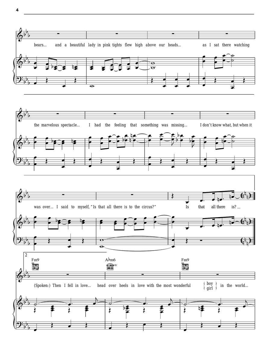 Is That All There Is Piano, Vocal, Guitar scores gallery preview page 4