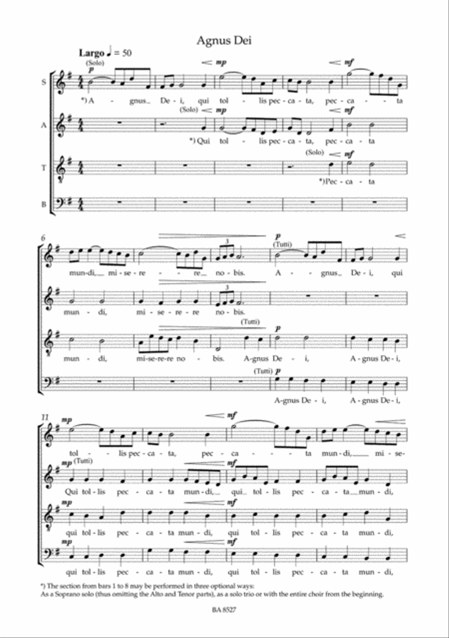 Missa Brevis Arosiensis 4-Part scores gallery preview page 2