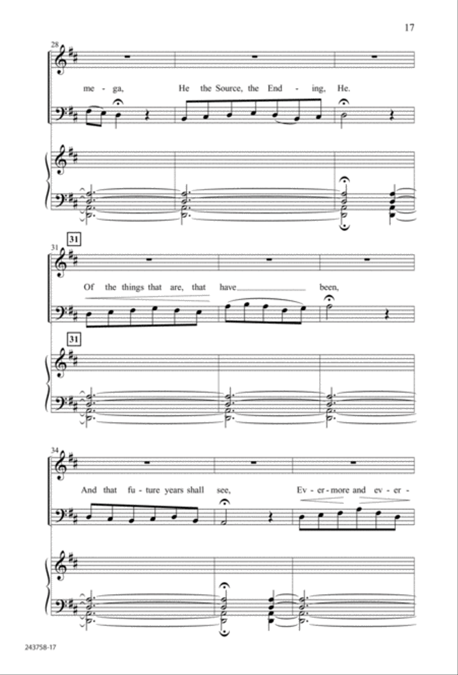 Lord of Glory 4-Part scores gallery preview page 10