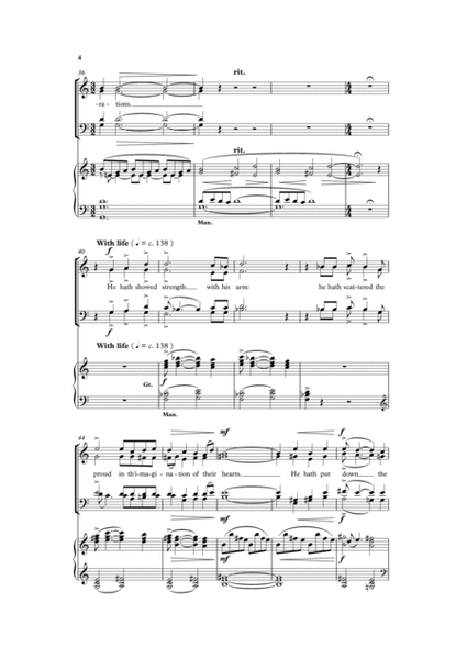 Essex Service (Magnificat and Nunc Dimittis) version for SATB and organ image number null