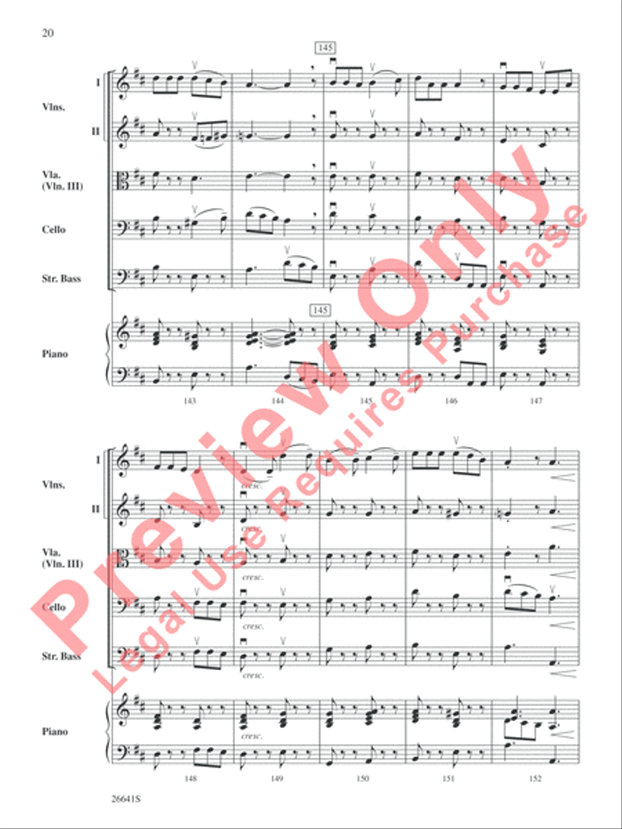 The Wizard of Oz String Orchestra scores gallery preview page 21