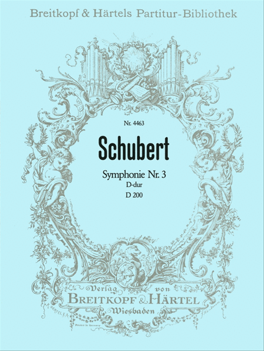 Symphony No. 3 in D major D 200 Orchestra scores gallery preview page 1