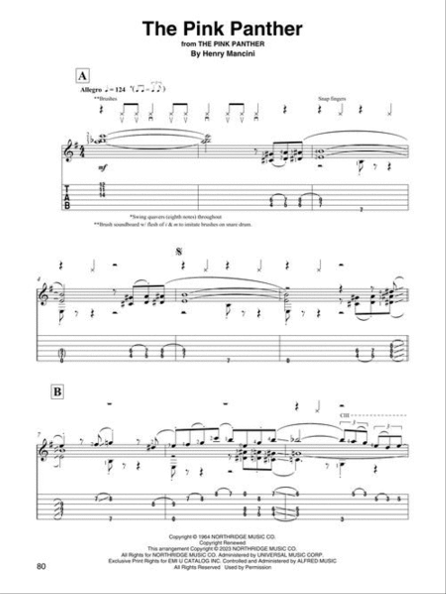 Movie Themes for Classical Guitar Acoustic Guitar scores gallery preview page 8