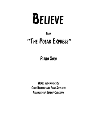 Book cover for Believe