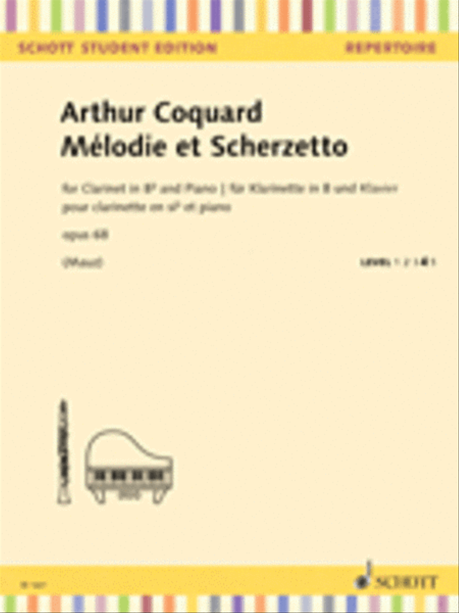 Melodie et Scherzetto Op. 68 Clarinet Solo scores gallery preview page 1